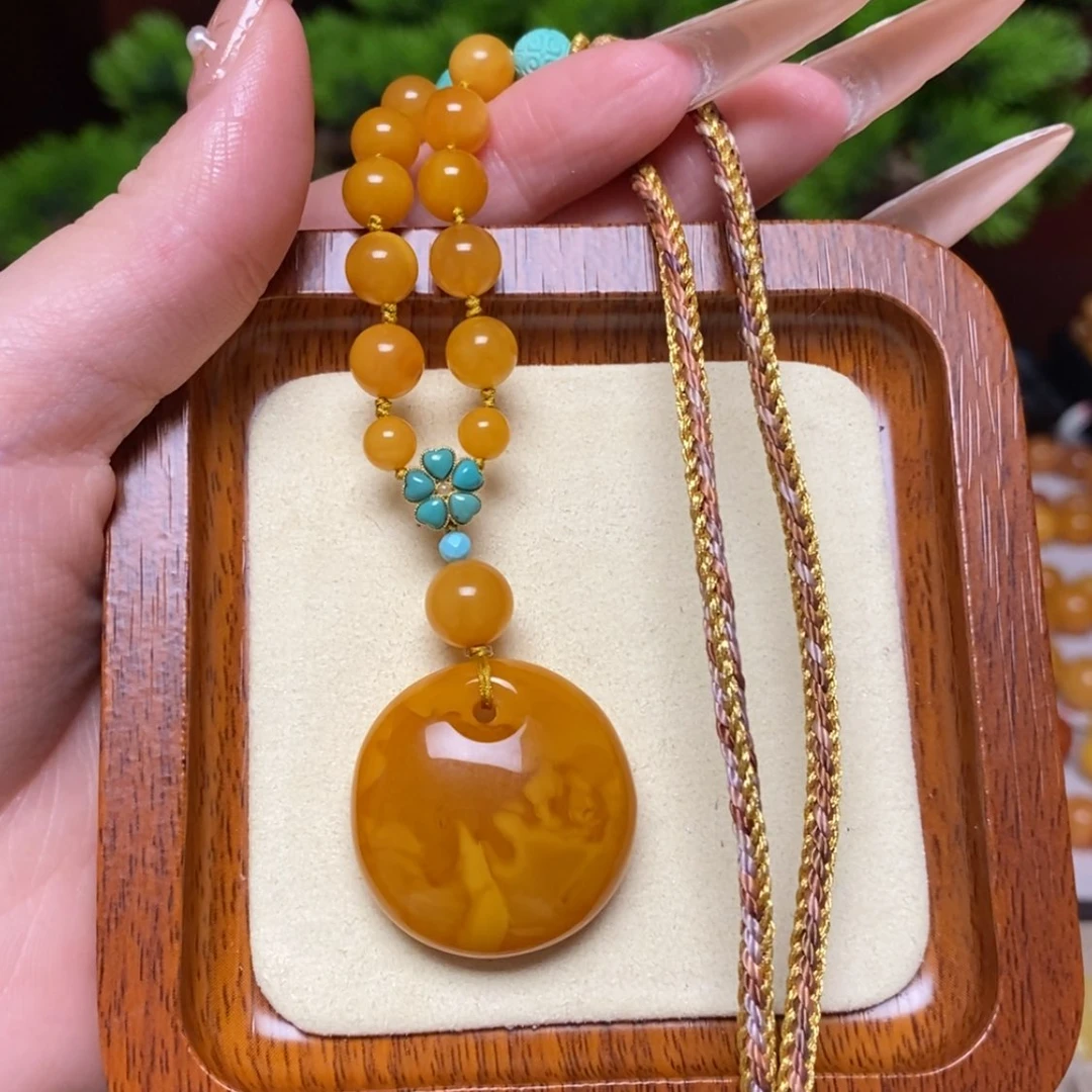 【闪购商品】蜜蜡颈饰未镶嵌项链