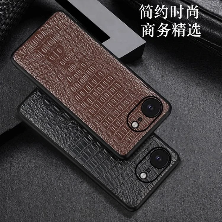 适用苹果16e手机壳iPhoneSE4鳄鱼纹真头层牛皮男新款防摔全包边潮