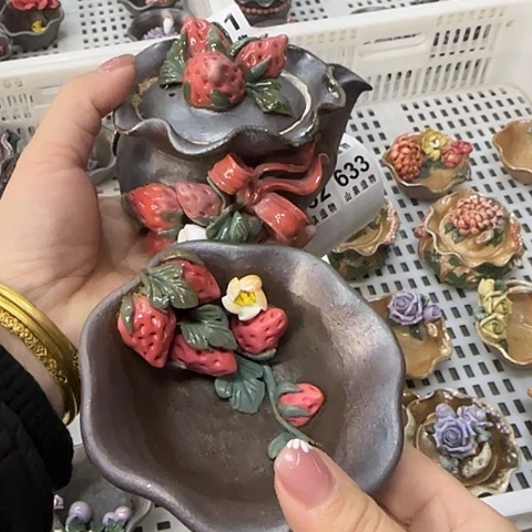 瓷片柴烧柴烧柴烧631一套