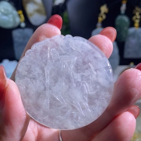 【闪购商品】颈饰未镶嵌翡翠涛**帅关公