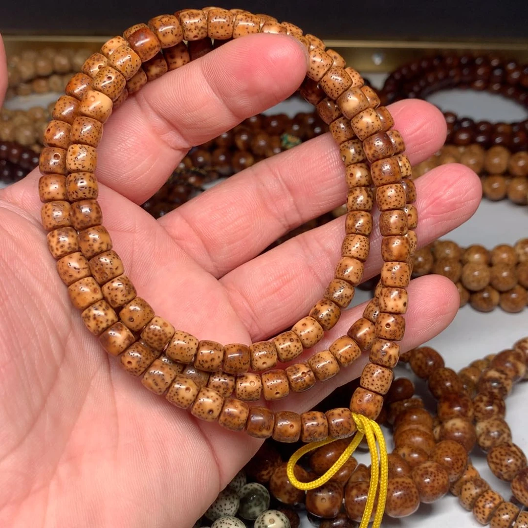 吊坠星月菩提陈化料76直切老型橘红虎皮