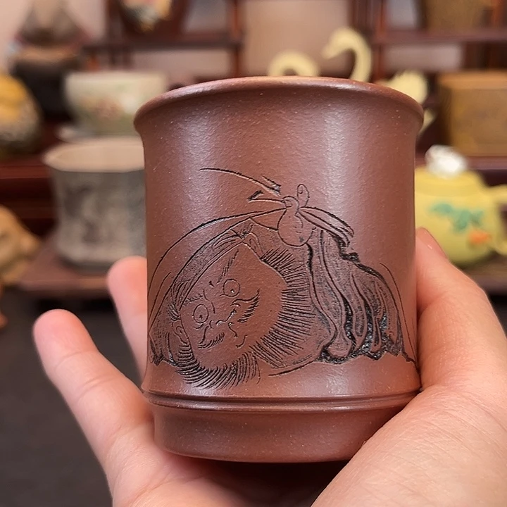 黄龙山原矿紫砂主人杯紫砂