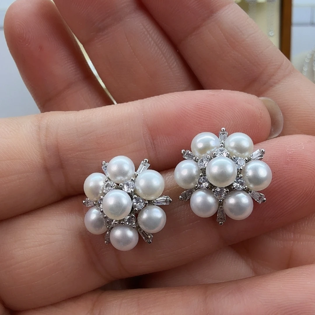 淡水珍珠未镶嵌耳饰