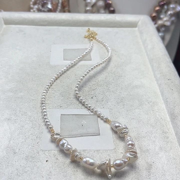 项链未镶嵌淡水珍珠【纯恬】