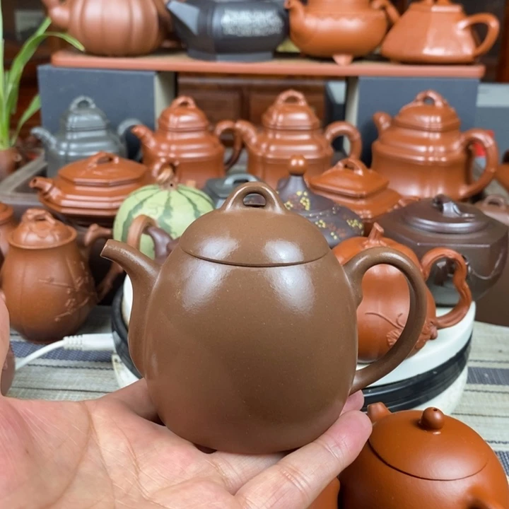 茶壶紫砂秦权180cc原矿文革老泥一厂老礼品