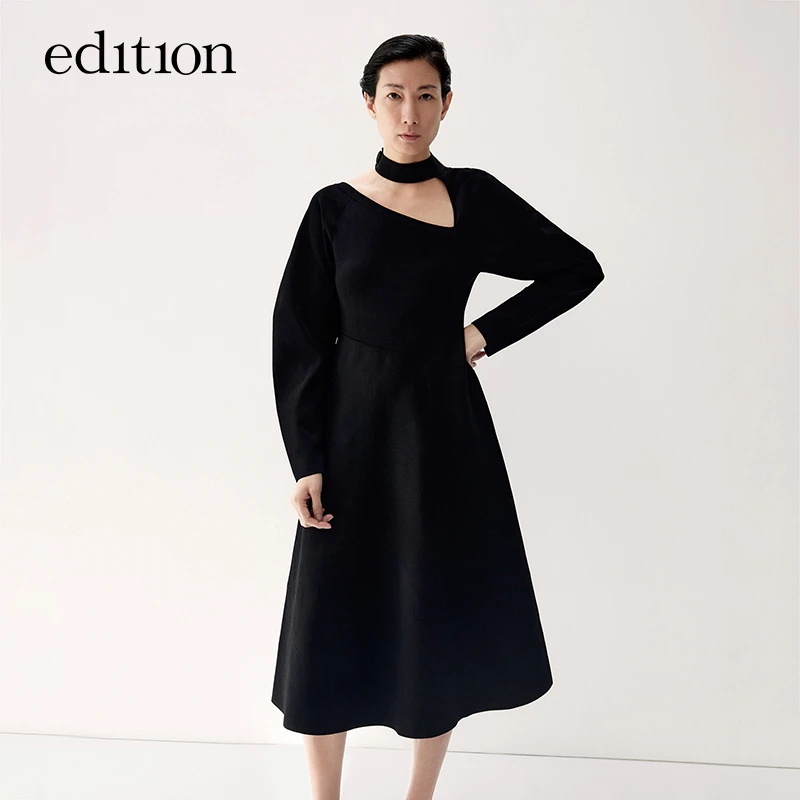 【金拐子专属】edition镂空针织时尚连衣裙女春款休闲#EBB1DRS032