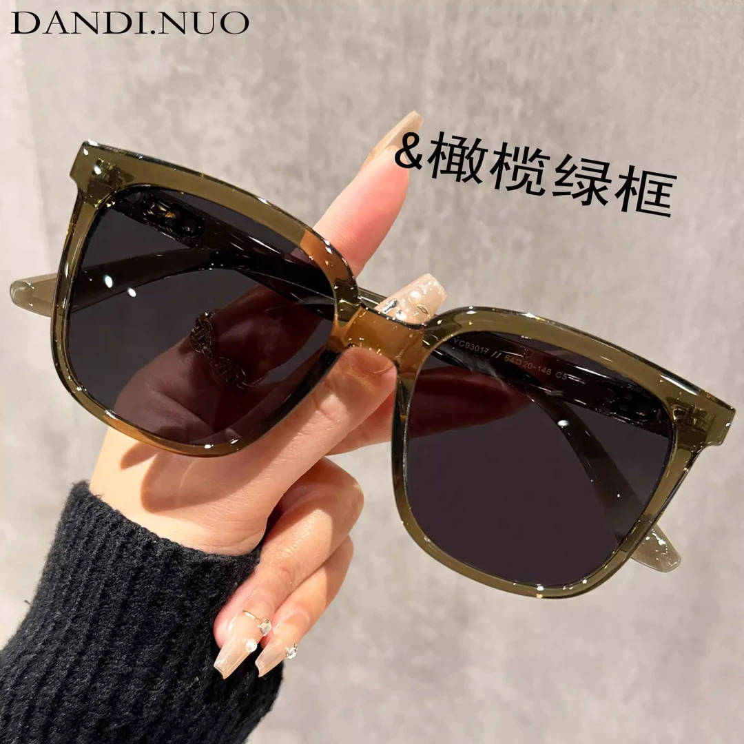 夏季防晒太阳镜大框墨镜女ins风高级感素颜神器防紫外线防风开车