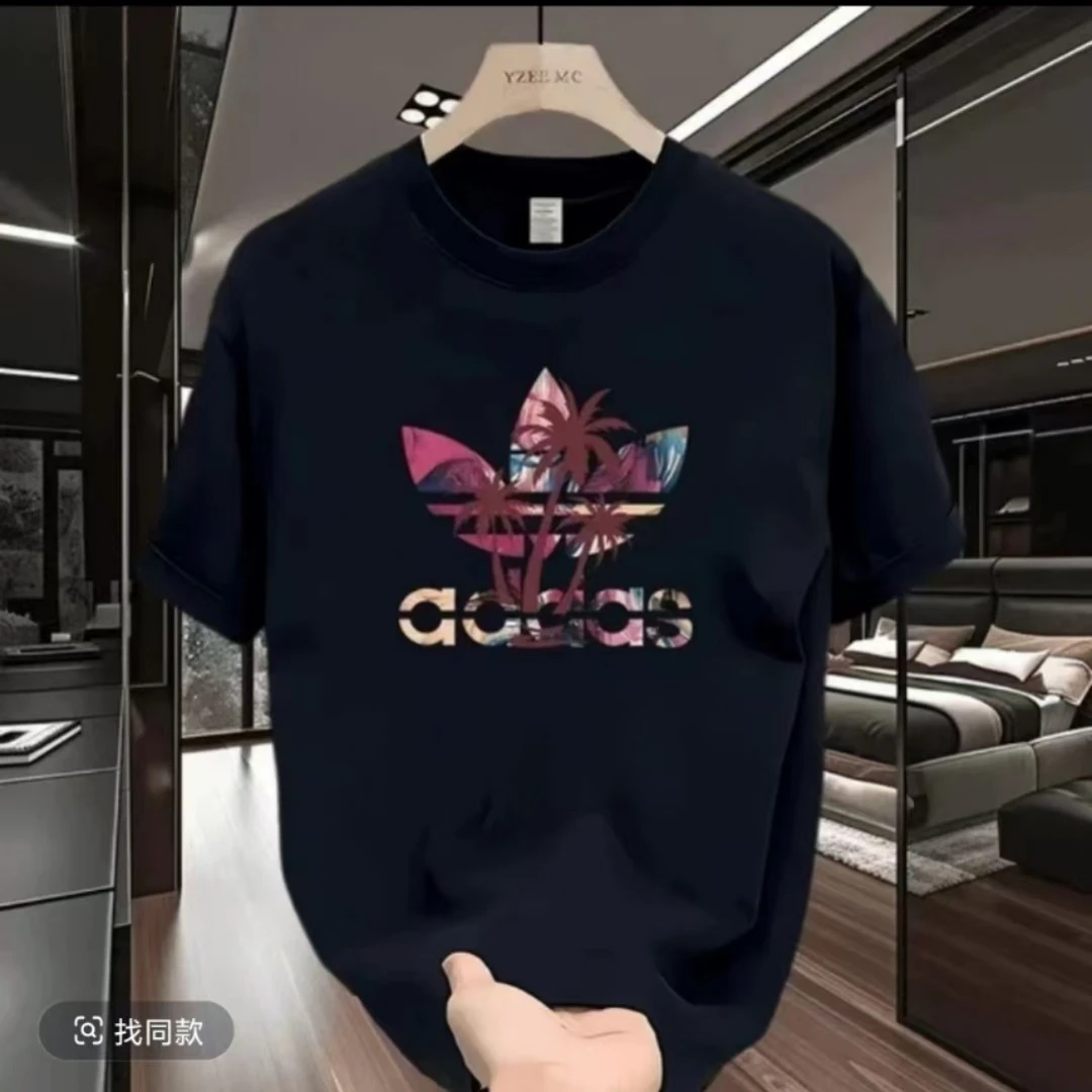 【一折粉丝福利】潮牌男女同款圆领百搭T恤