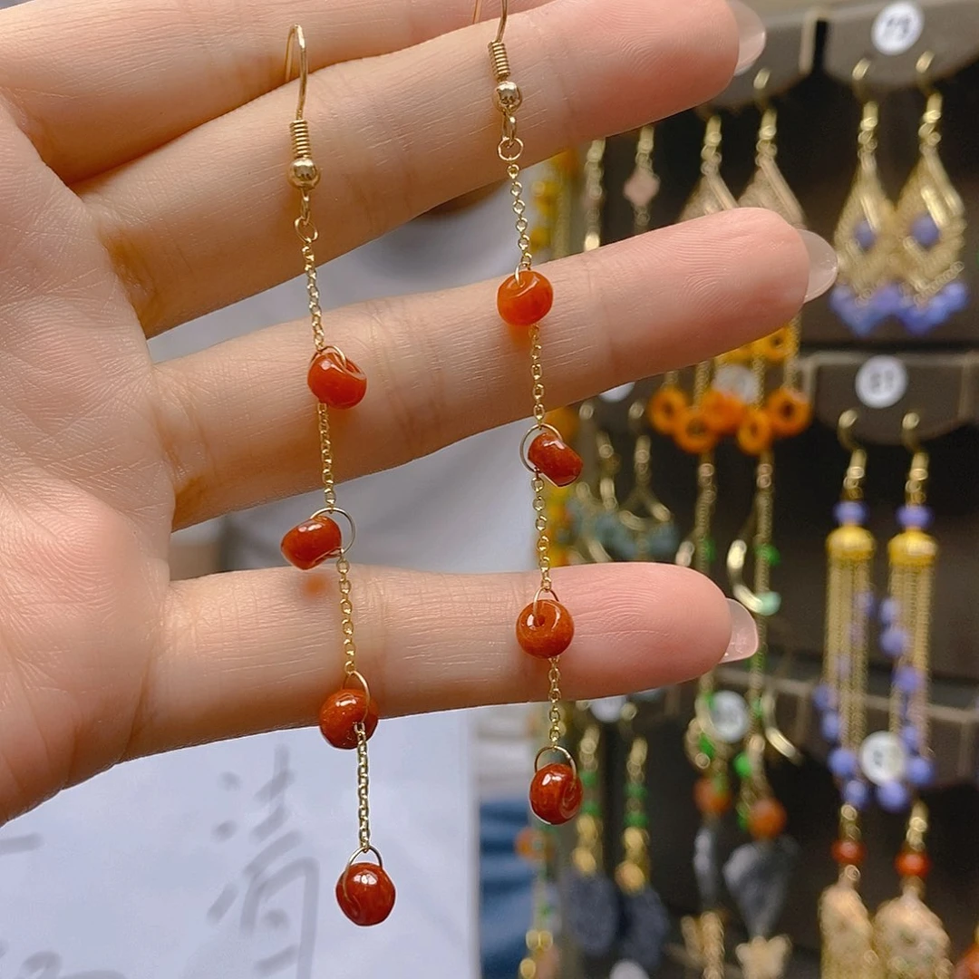 翡翠合金耳饰翡翠