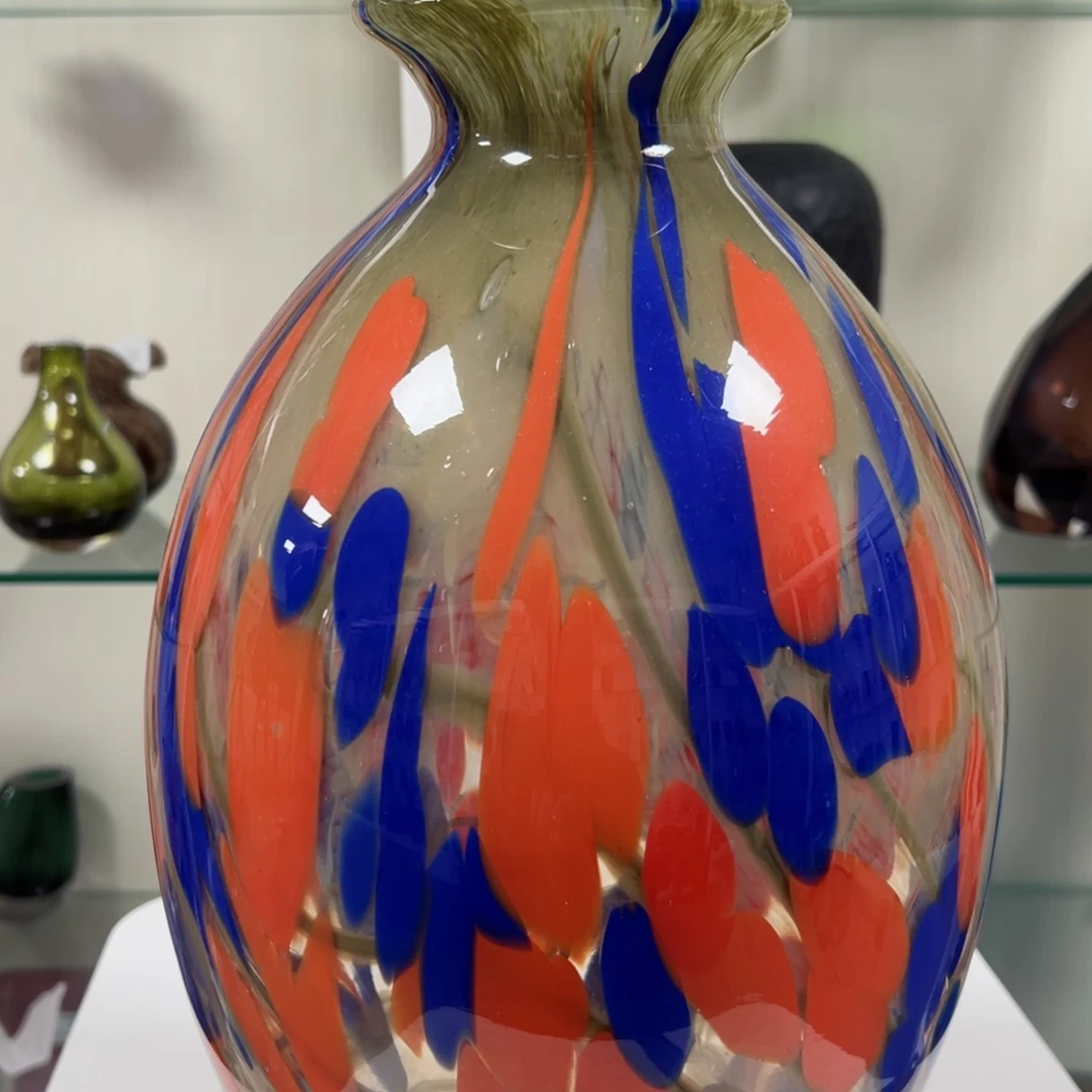 37 高轻奢琉璃花器福利正常手工痕迹