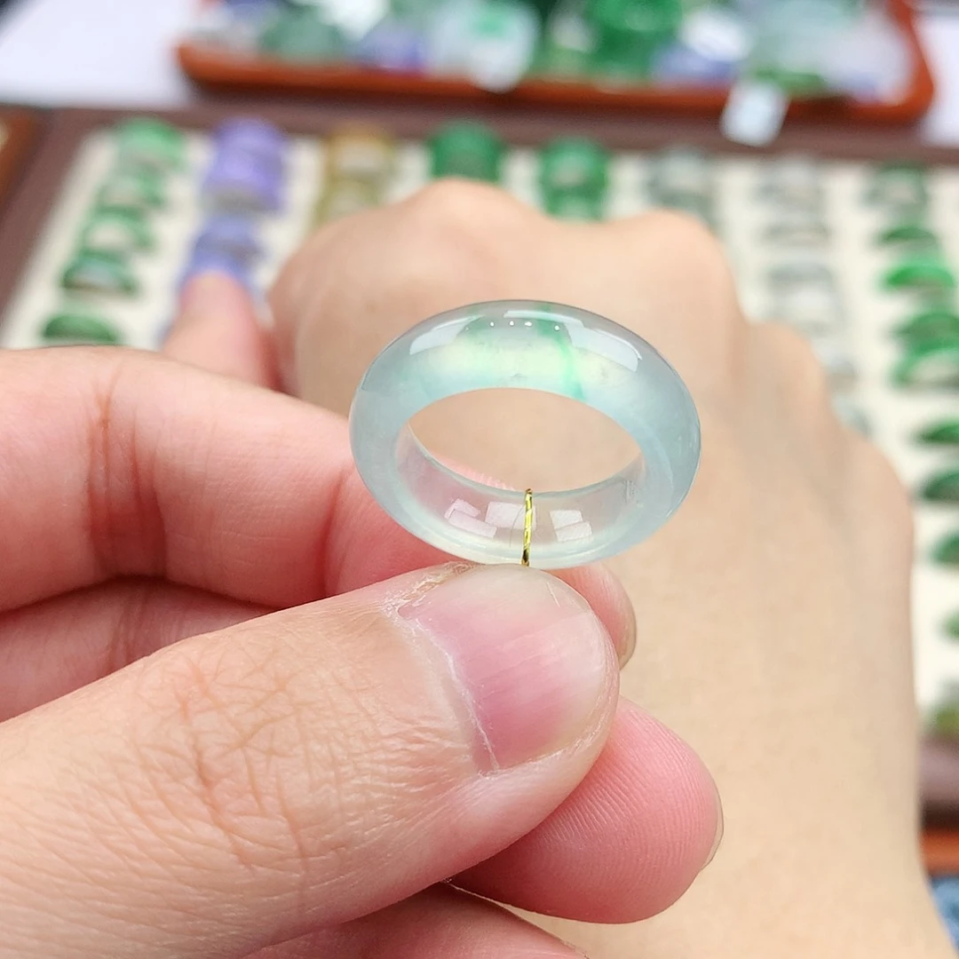 翡翠戒指未镶嵌8号