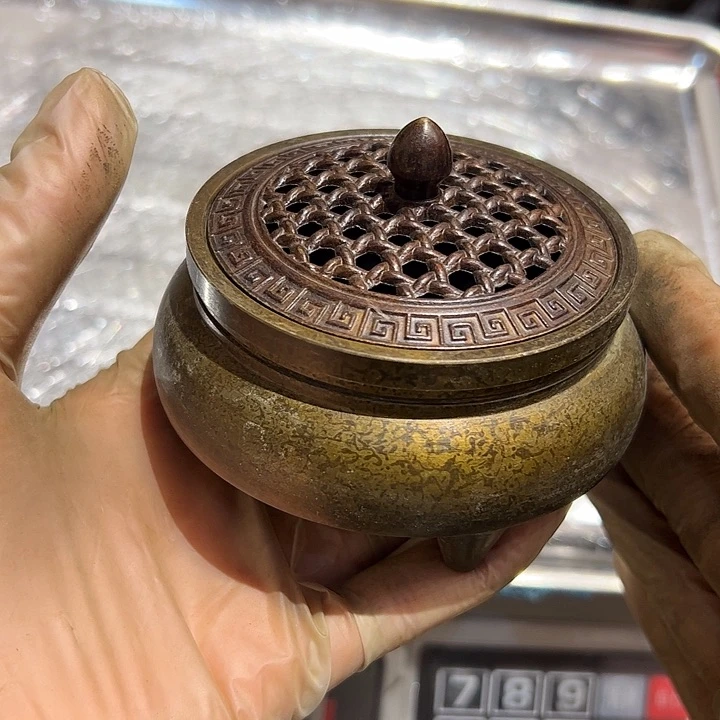 用****4微瑕疵黄铜摆件工艺品