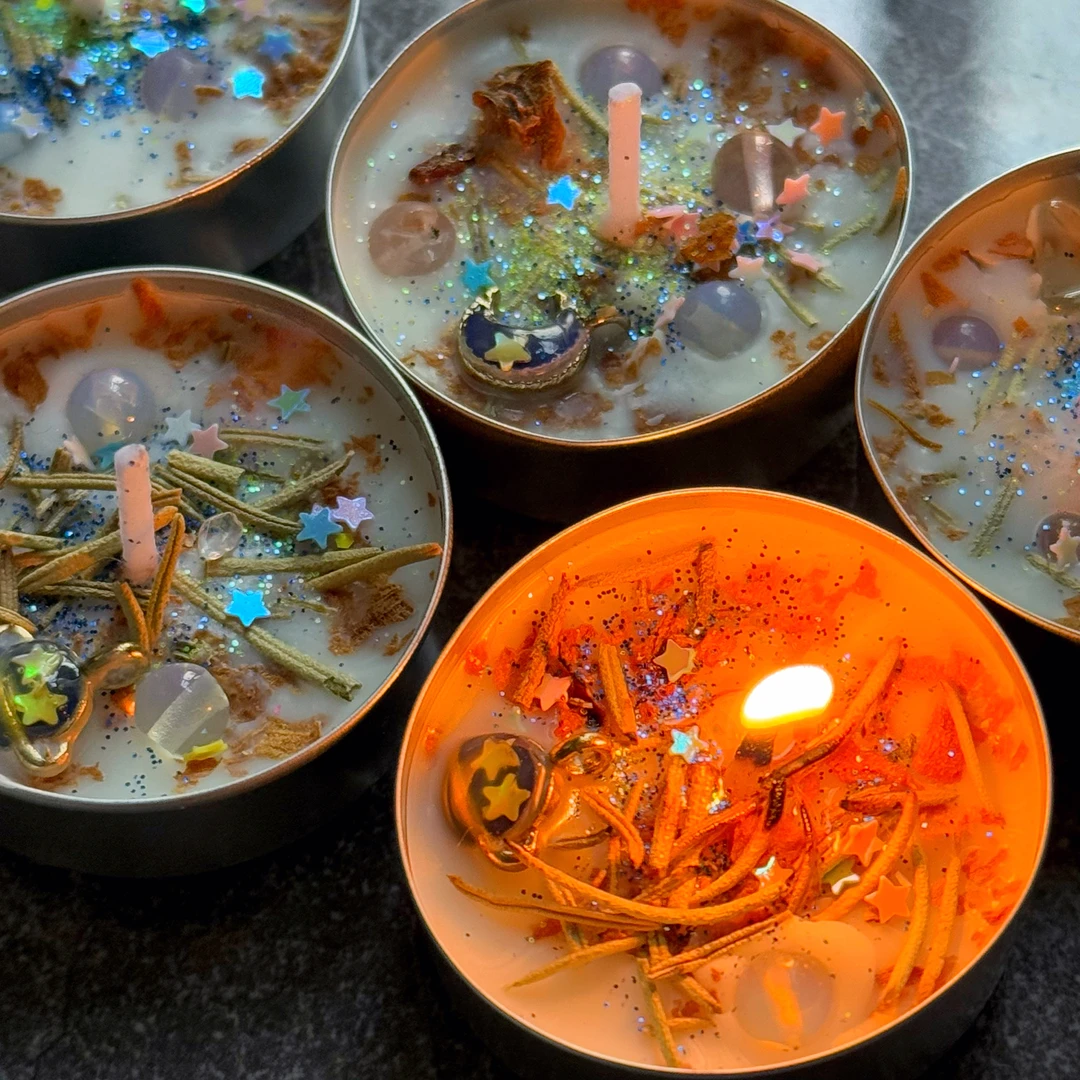 4个清清锦里橡皮擦蜡烛 满月大场