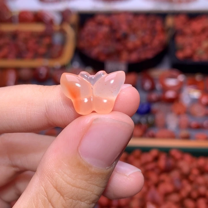未镶嵌南红南红玛瑙蝴蝶
