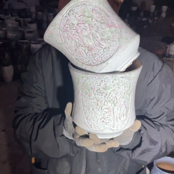 紫砂花盆口16高17正品正品