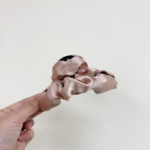 L452夕洛香槟粉云朵11cm女抓夹原创设计发夹发卡大抓夹可爱