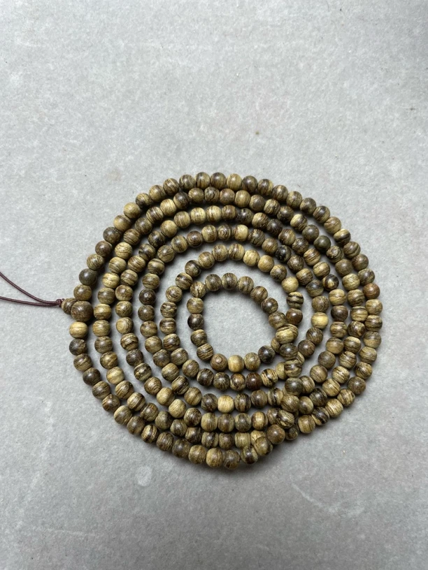 沉香文莱04多圈216颗手串