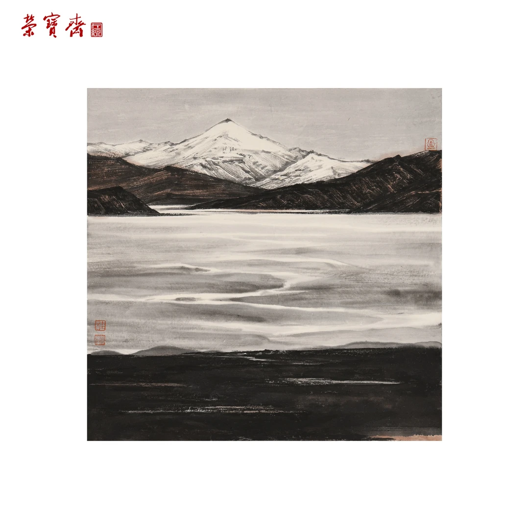 -27（F26800）《宁静》书画 纸本已托 35×34cm