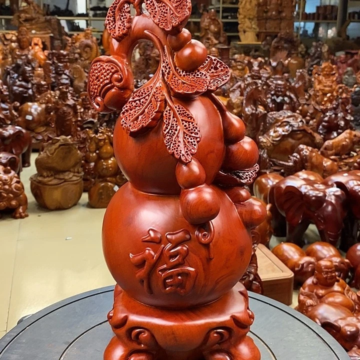 花梨木类用****6小巴花梨木葫芦