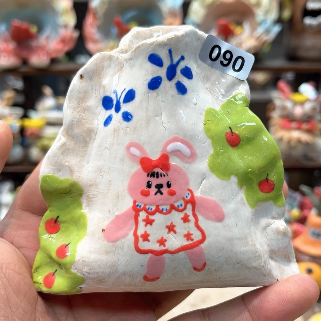 摆件直播间手工陶瓷摆件090