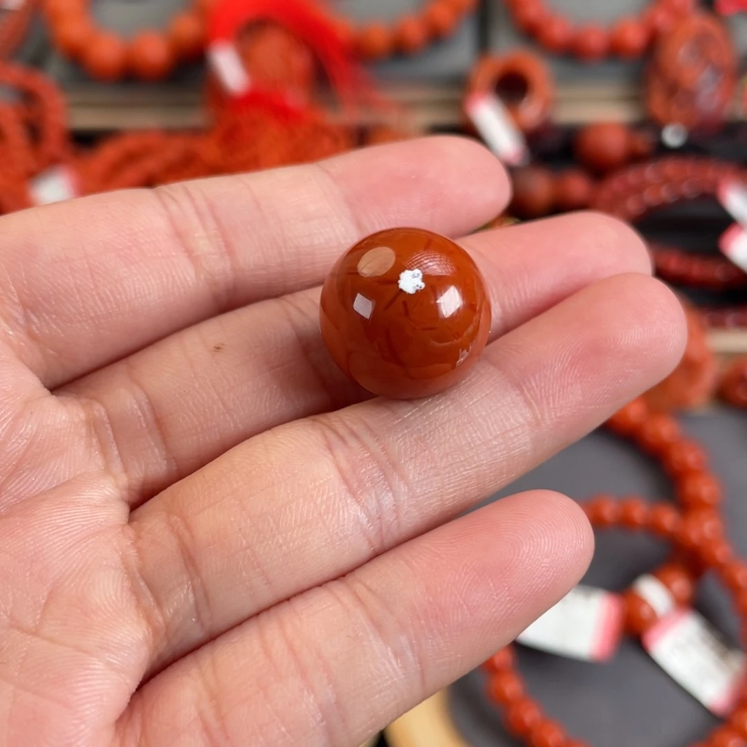 南红玛瑙未镶嵌单珠16