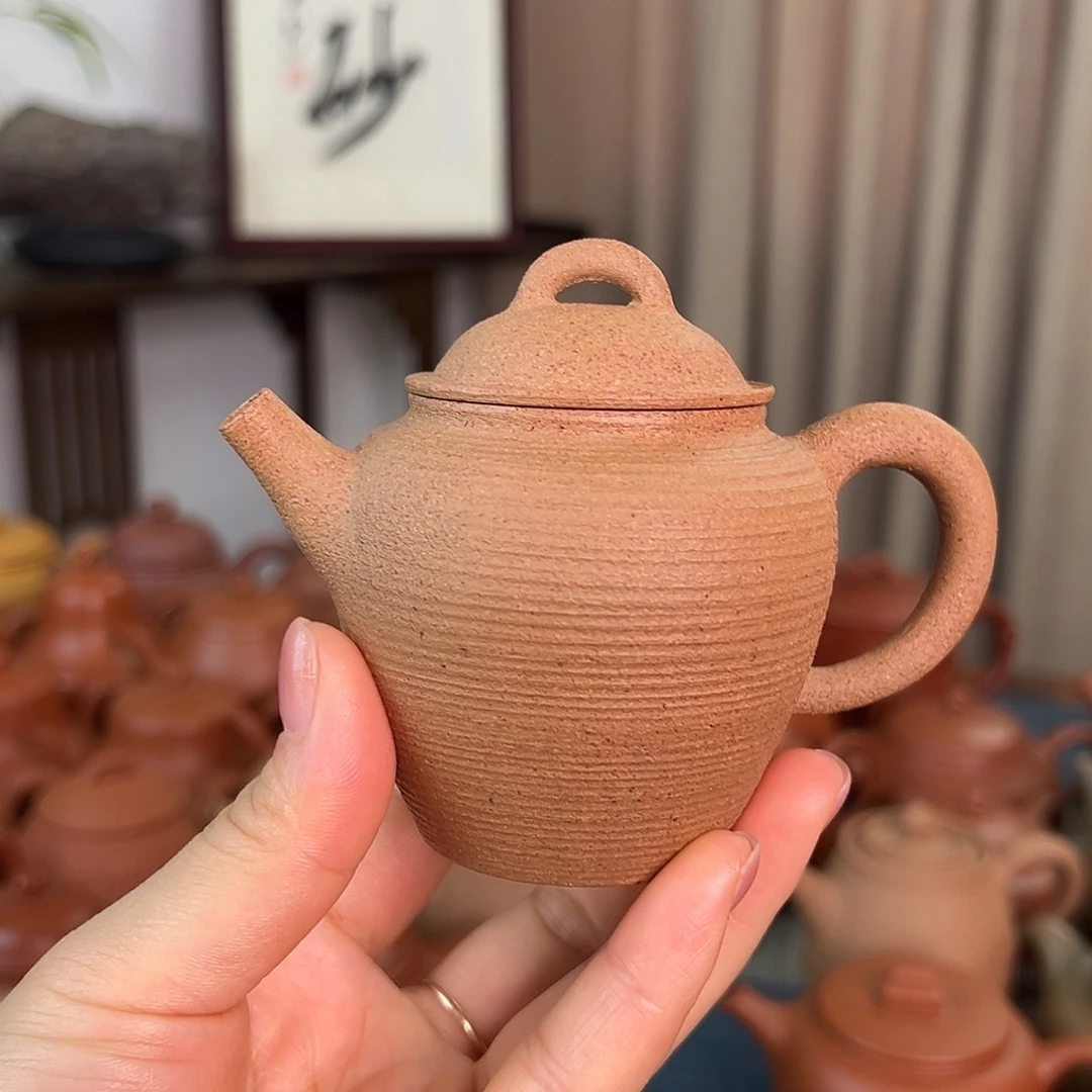 茶壶紫砂精品原矿0添加松花段全手工
