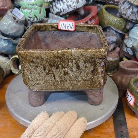 粗陶花盆手工花盆制作