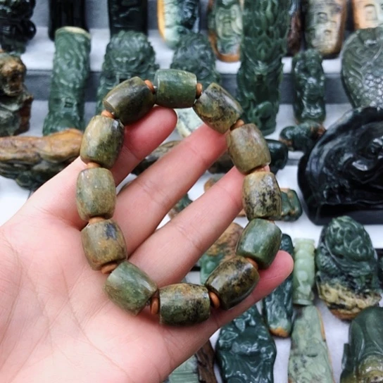 未镶嵌手链岫岩河磨玉（透闪石质玉）