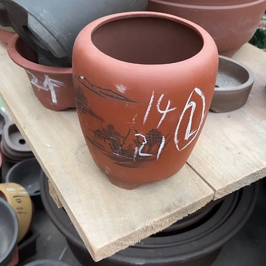 紫砂花盆透气花盆