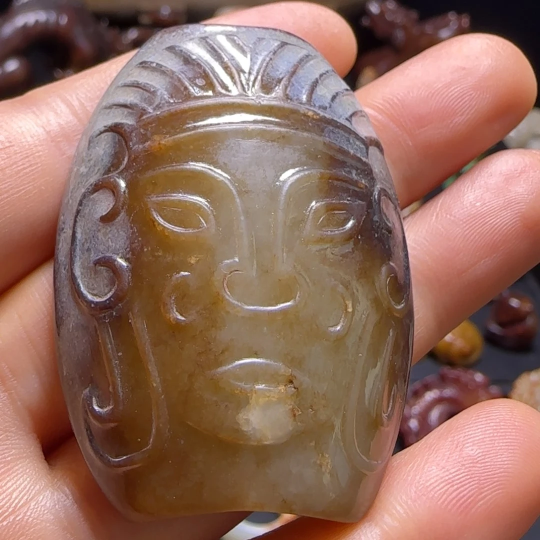 和田玉未镶嵌挂件