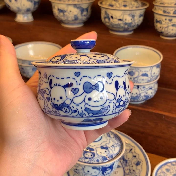 三丽鸥炉式盖碗144号