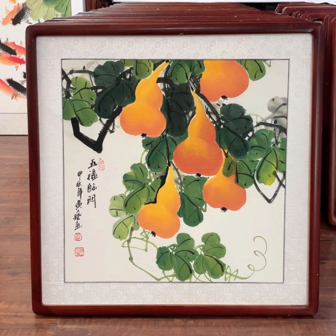 国画带框尺寸63*63厘米