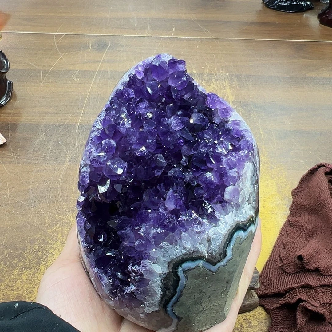 紫晶摆件未镶嵌紫晶