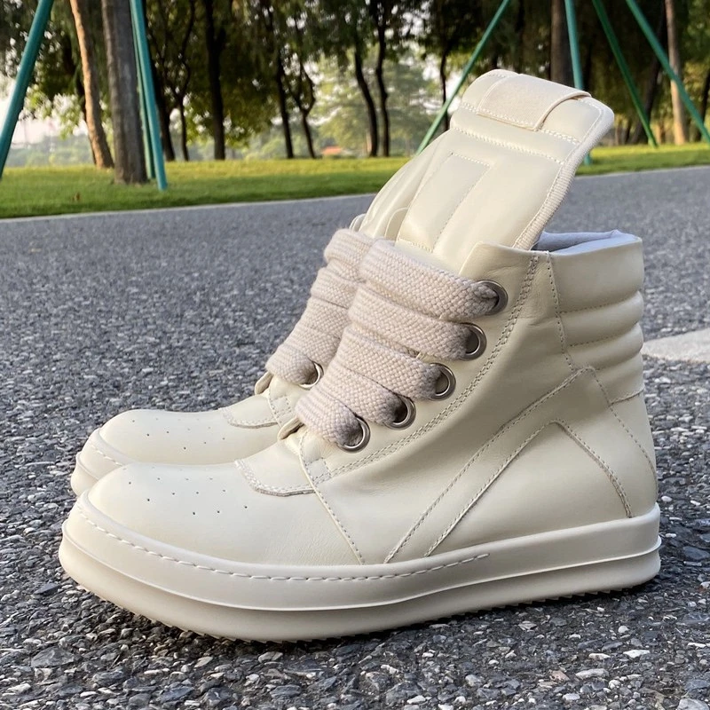 【旗舰新品】2025 RO FABLED 欧美潮鞋倒三角高帮鞋真皮男鞋粗鞋