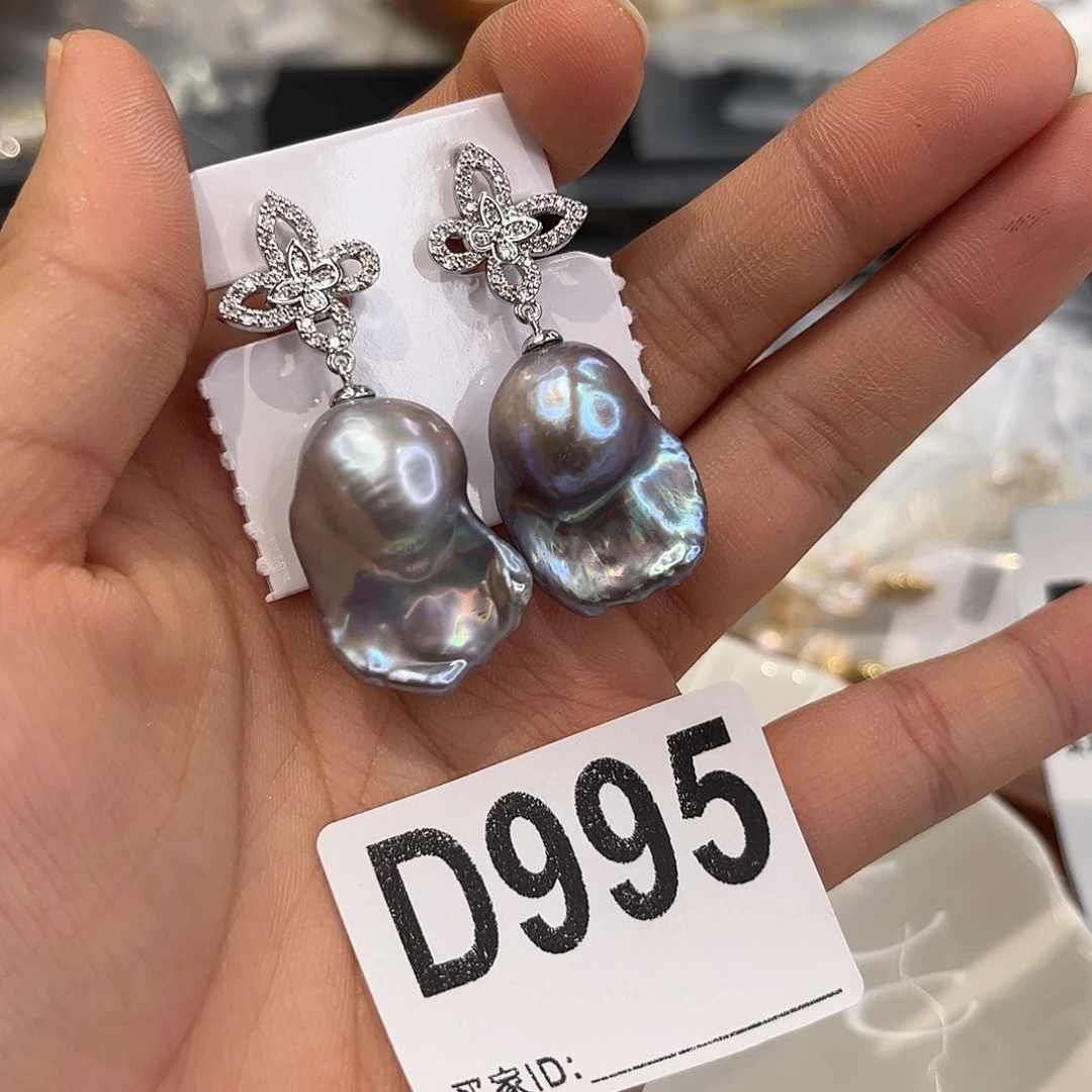 耳饰淡水珍珠合金