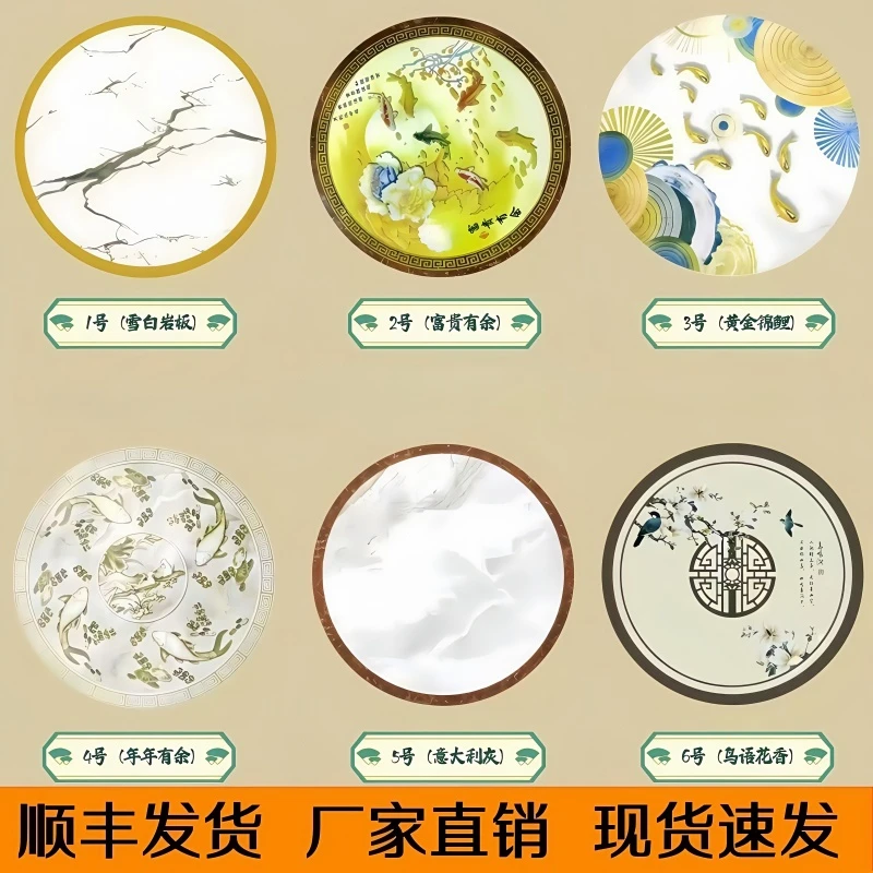 餐桌加厚彩色图内置转盘不锈钢折叠大圆桌家用酒店吃饭桌顺丰发货
