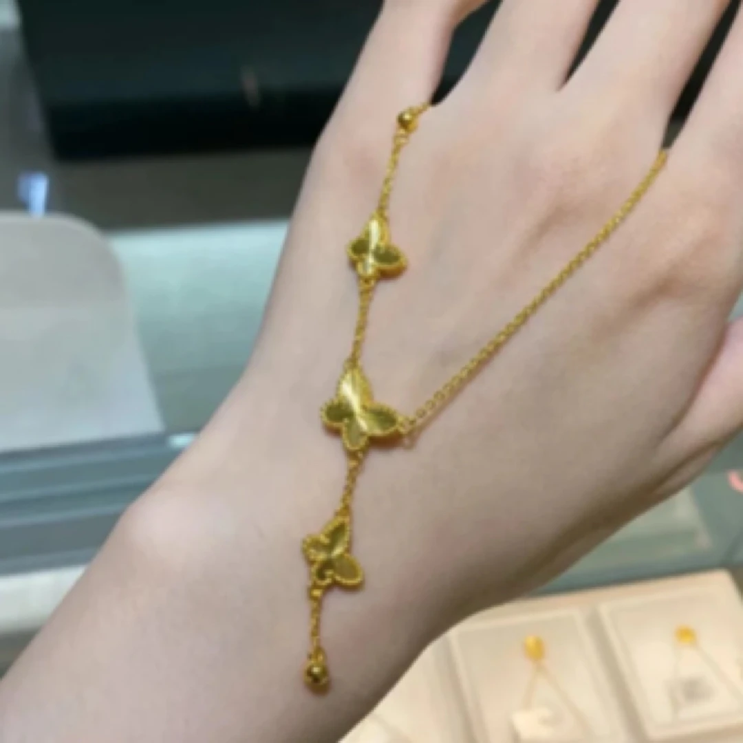 合金项链 送朋友项链合金材质 蝴蝶项链