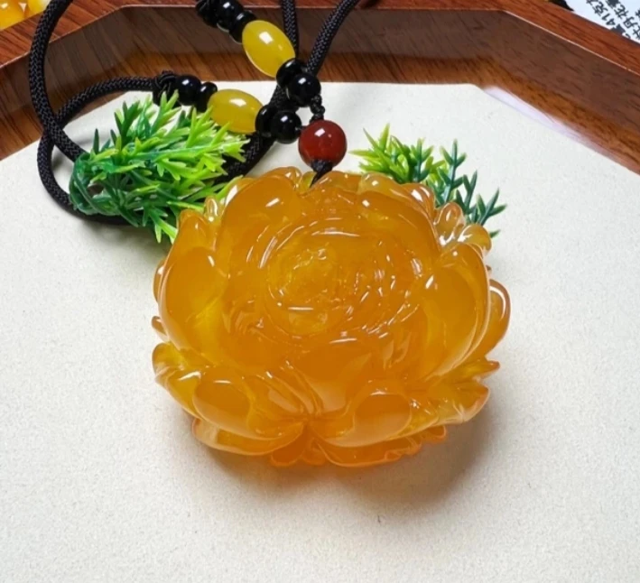 w107古巴新蜜百花蜜牡丹花毛衣链