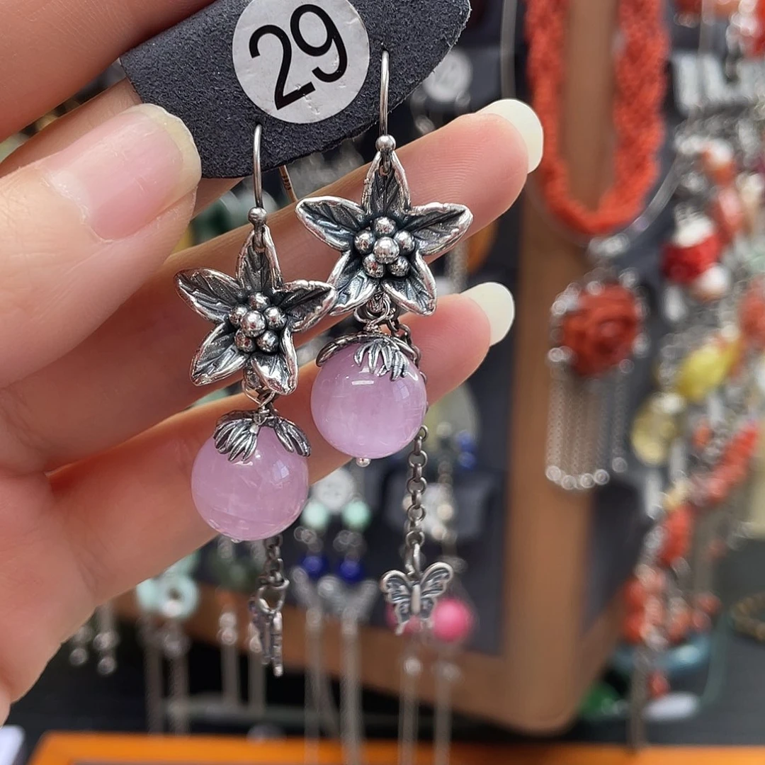 锂辉石Ghh Gh银S925镶嵌如****077g