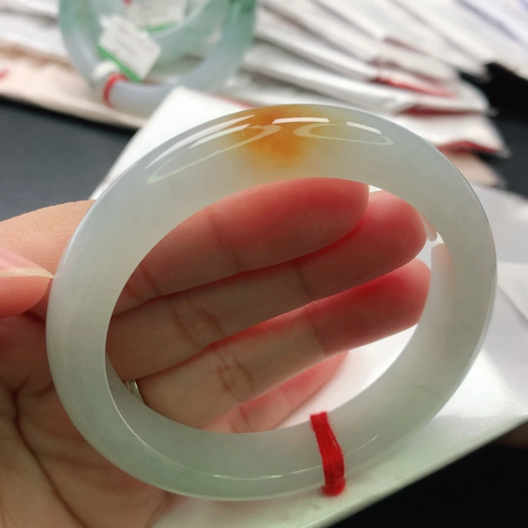 翡翠未镶嵌手镯缅甸56