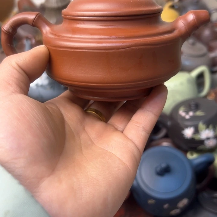 紫砂茶壶微瑕炸口腰线不圆