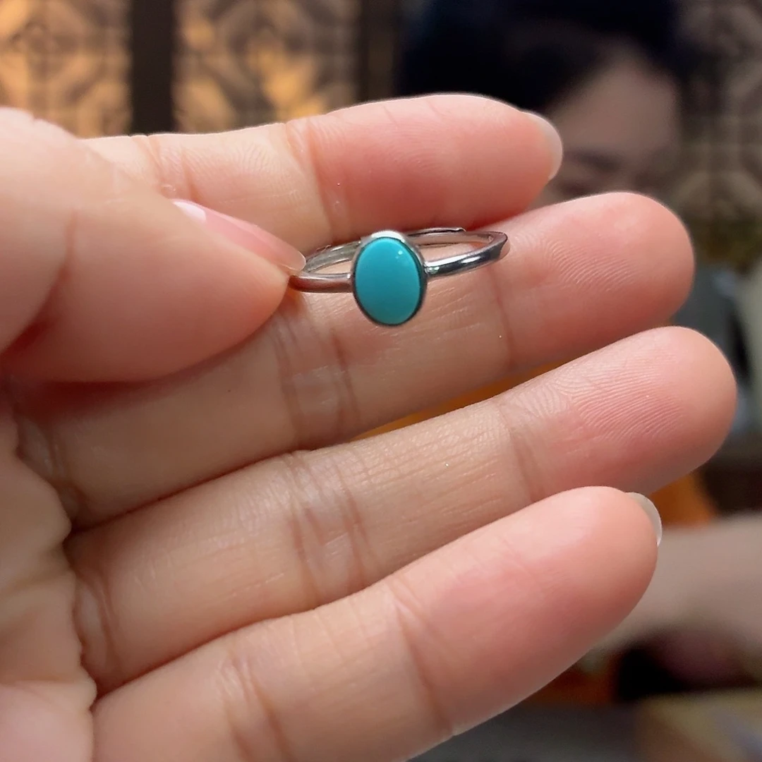 银S925镶嵌绿松石珠宝奇石