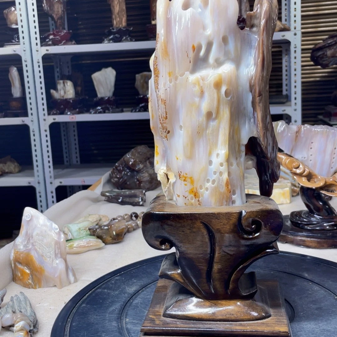 玉道****】树化玉摆件