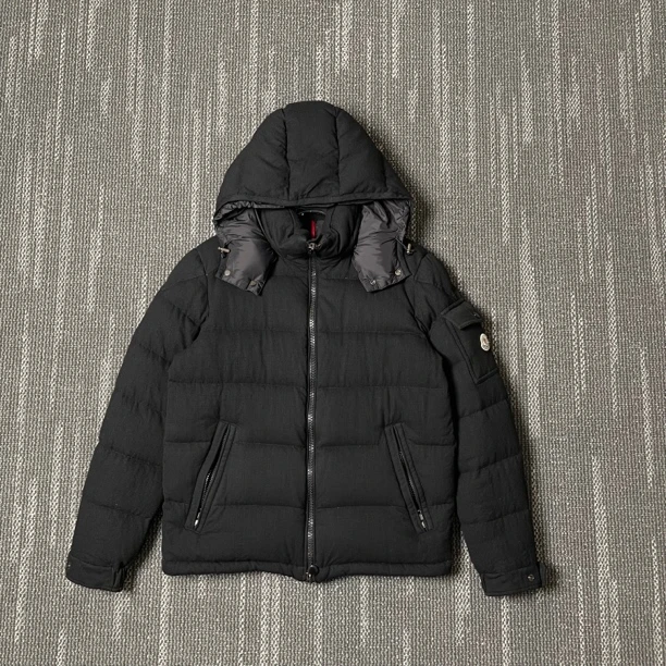 99新 MONCLER 羊毛面料羽绒服外套/尺码3