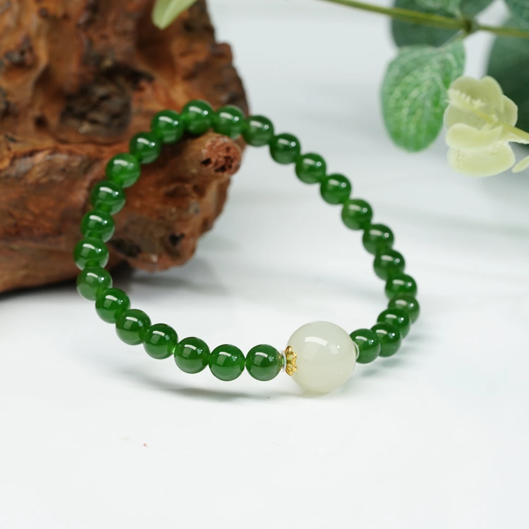 【小北严选】和田玉DIY手串约5mm+【多样性发一件】H16X594