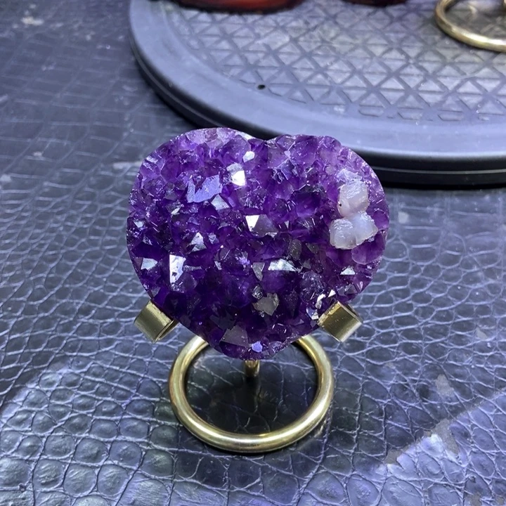 未镶嵌大型摆件（非配饰）紫晶园**旗