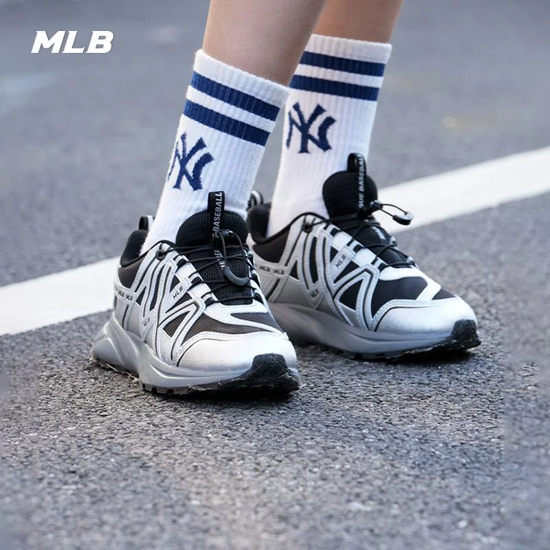 MLB男女情侣增高厚底时尚撞色百搭休闲老爹鞋25春夏新款3ASHG015N