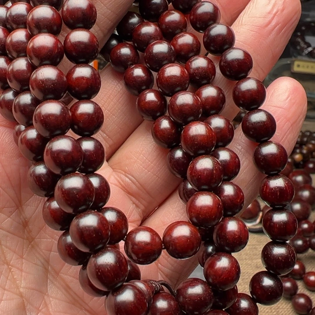 檀香紫檀（小叶紫檀）手串/手链0.8原汁原味闭合棕眼泥料氧化特价款