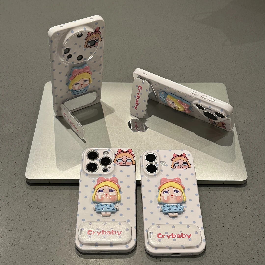 BANCA哭娃公仔适用苹果16菲林手机壳14华为P70vivo小米15oppo荣耀