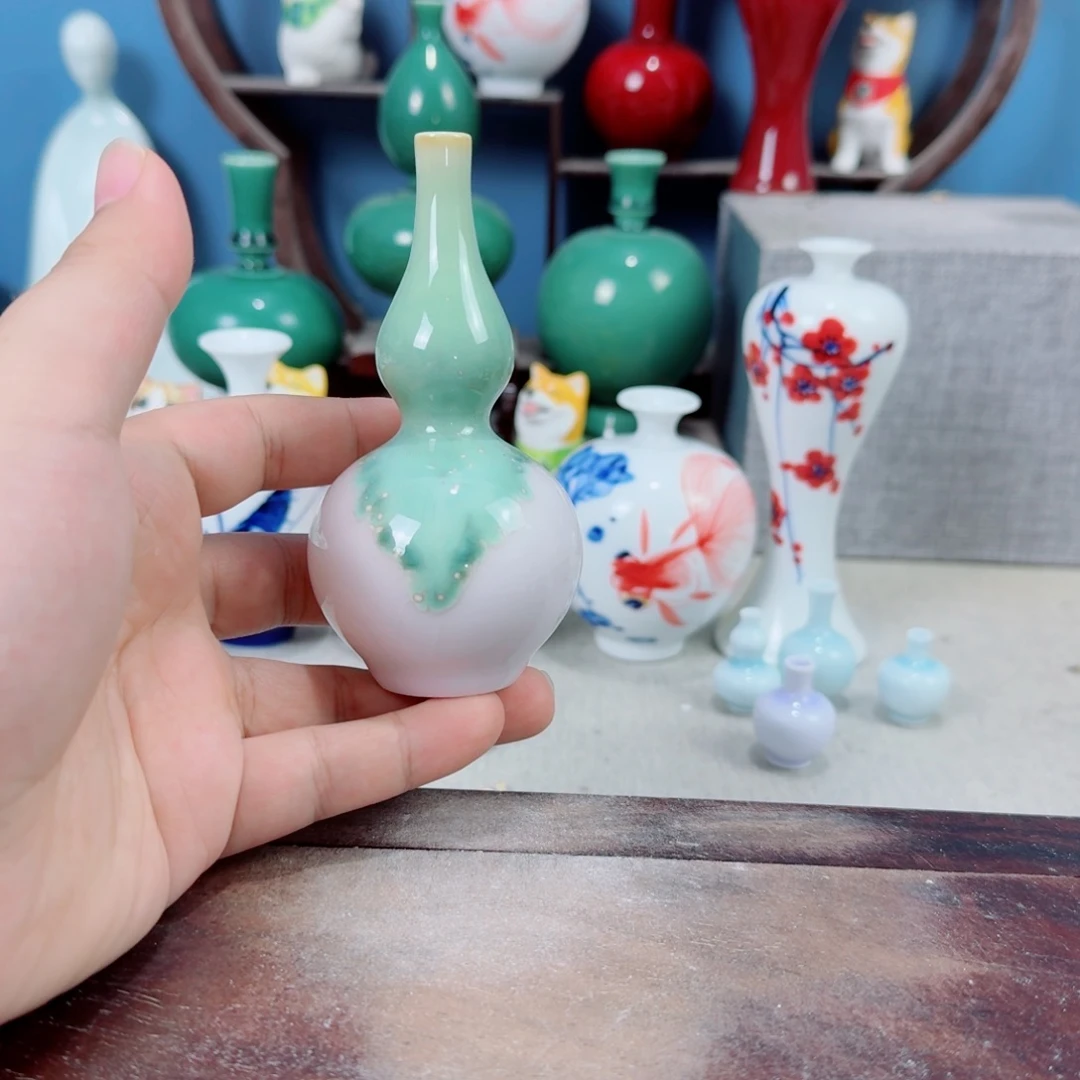 陶瓷手工小花器摆件